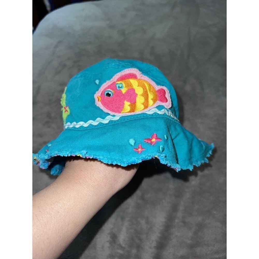 STEPHEN JOSEPH Kids Child Bucket Hat Beach Fishing Fish Under The Sea Co